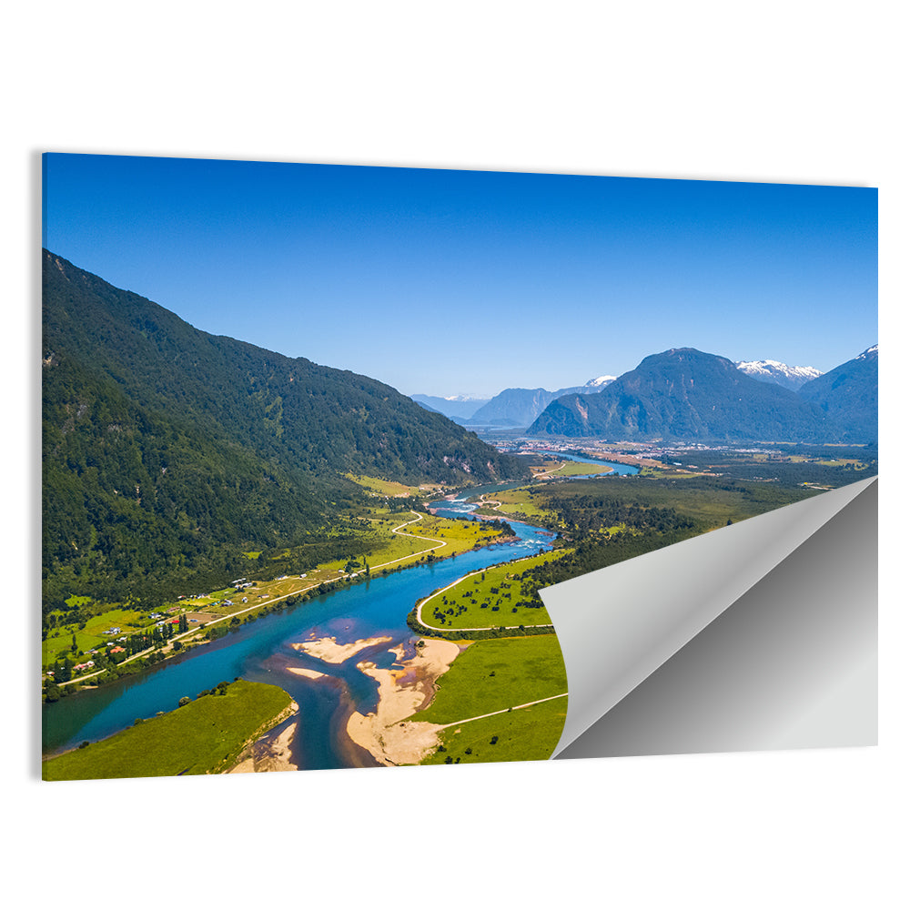 Puerto Aysen River Valley Wall Art