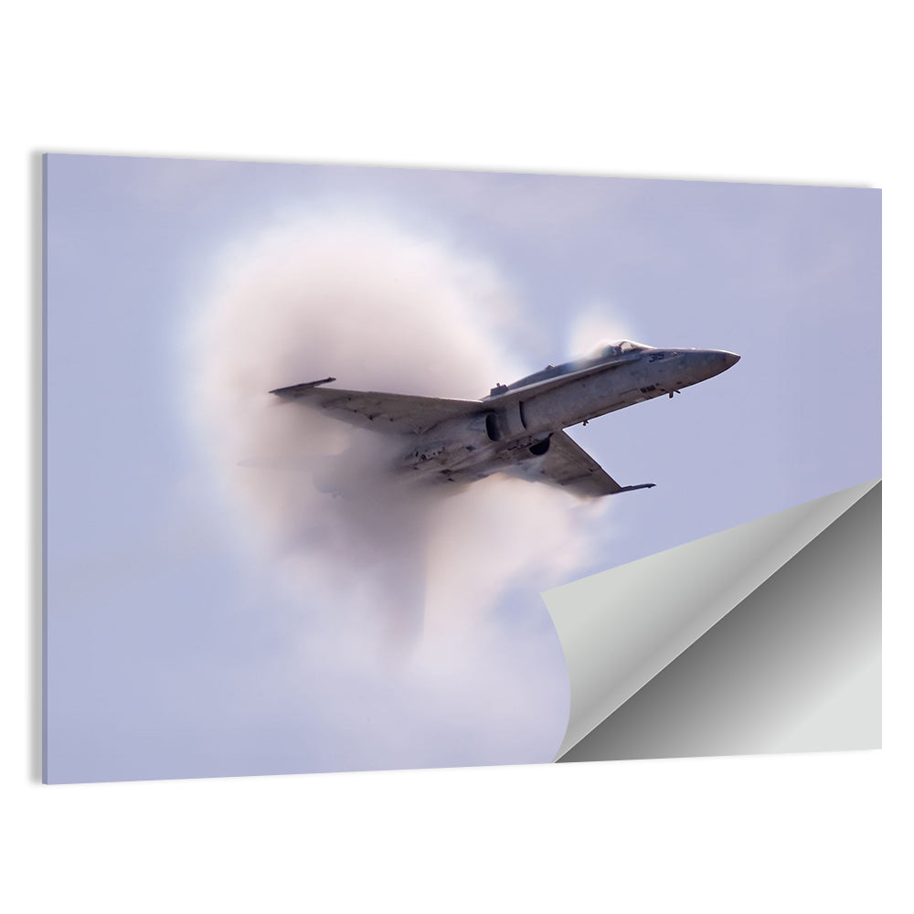 Supersonic Fighter Jet with Vapor Cone Wall Art