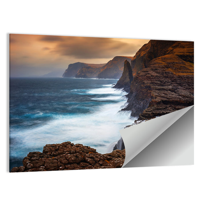 Vagar Island Coastline, Faroe Islands Wall Art as a poster print