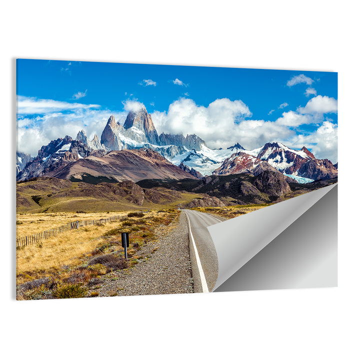 Mount Fitz Roy Road Wall Art as a poster print