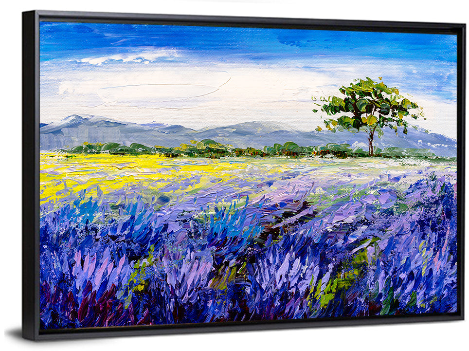 Lavender Field in Provence Wall Art