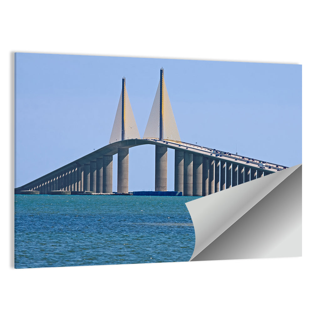 Sunshine Skyway Bridge, Cable-stayed View Wall Art