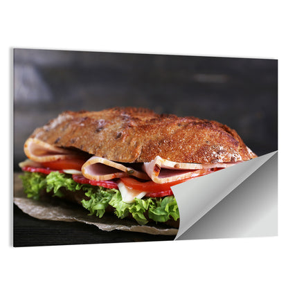 Toasted Ham and Vegetable Sandwich Wall Art