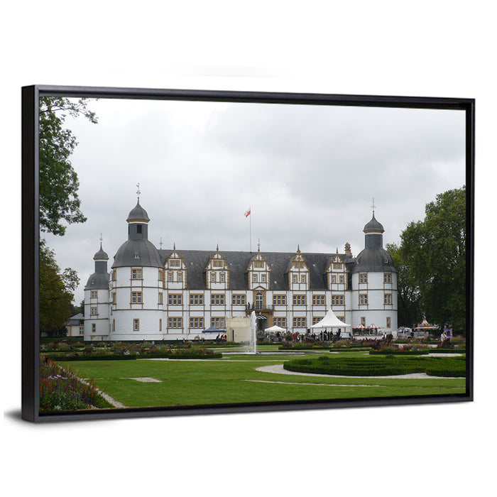 Schloss Neuhaus in Paderborn Wall Art as a framed canvas