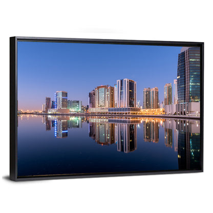 Dubai Marina Skyline at Dusk Wall Art