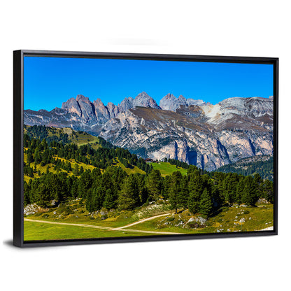 Alpine Meadow and Jagged Peaks Wall Art