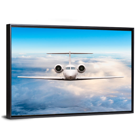 Private Jet in Flight Wall Art