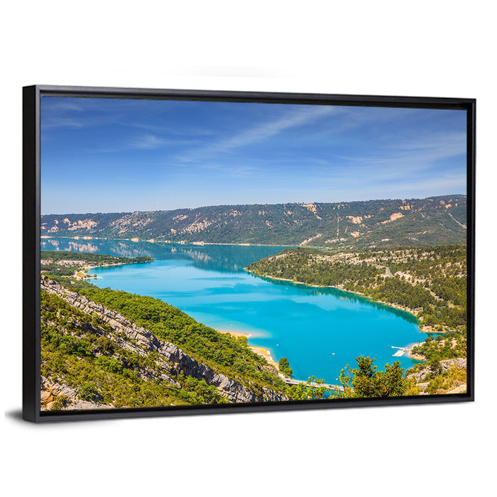 Canyon of Verdon Wall Art as a framed canvas