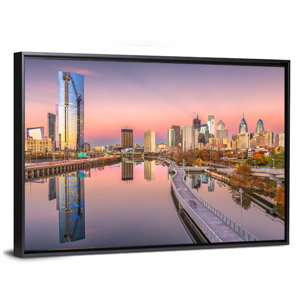 Philadelphia Skyline at Twilight Wall Art