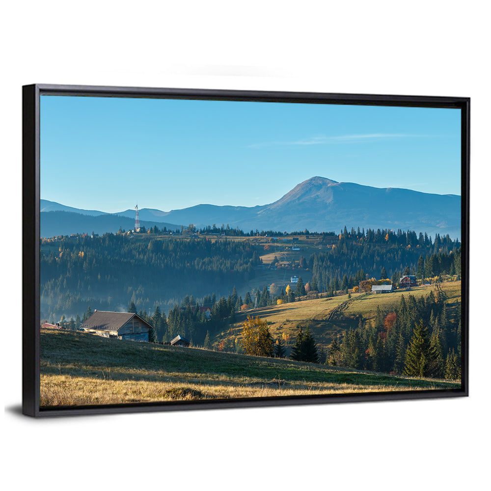 Yablunytsia Village Mountain View Wall Art