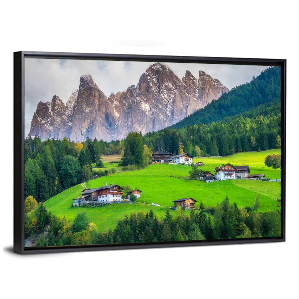 Santa Maddalena Village, Dolomites Wall Art