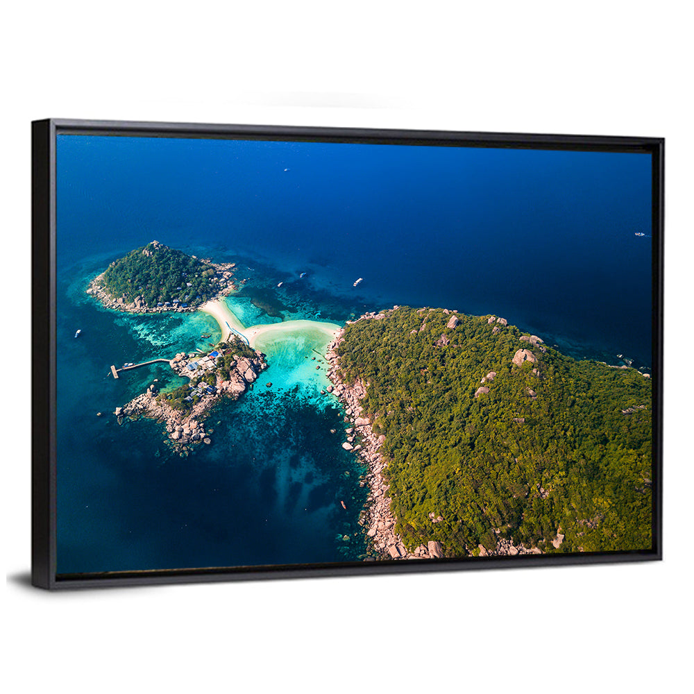 Koh Nang Yuan Aerial View Wall Art