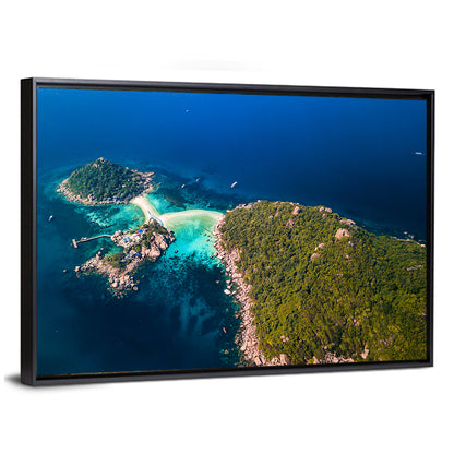 Koh Nang Yuan Aerial View Wall Art