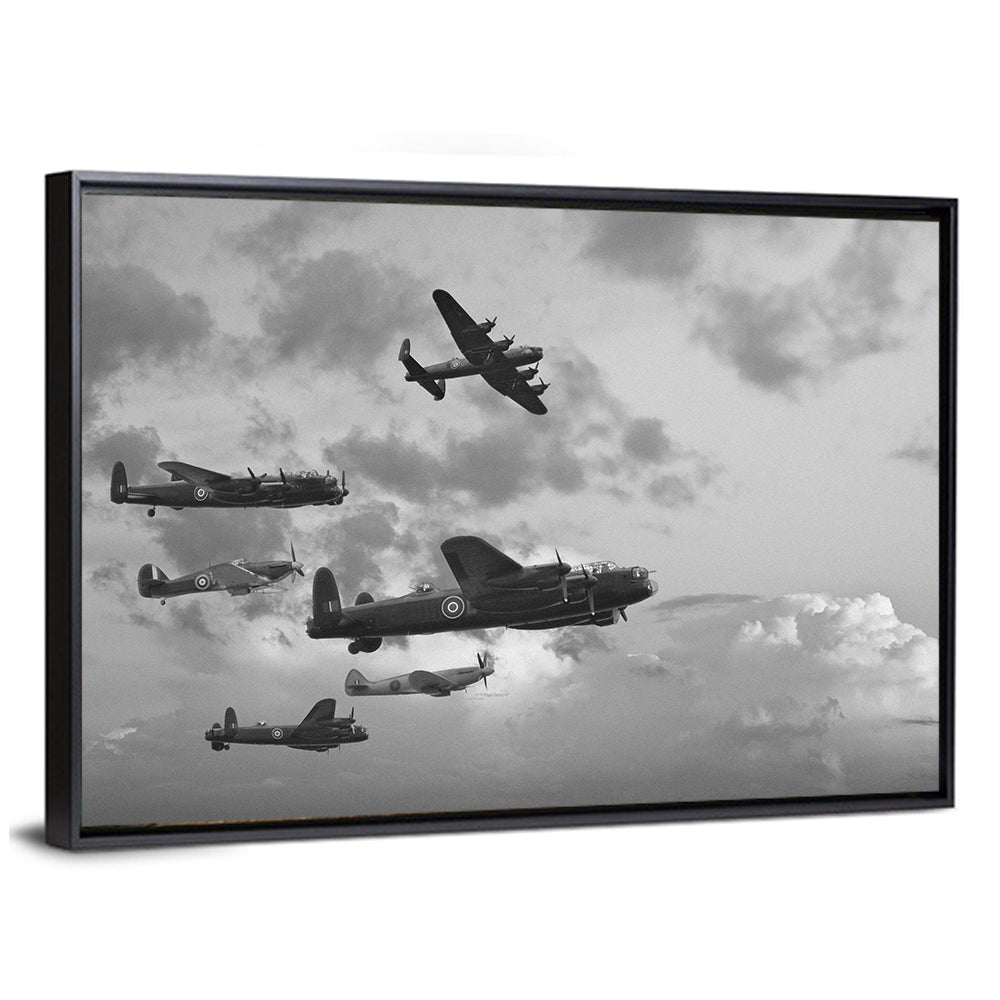Lancaster Bombers in Formation Wall Art