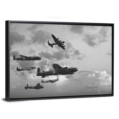 Lancaster Bombers in Formation Wall Art