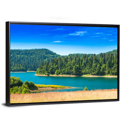 Lokvarsko Lake Turquoise Shoreline Wall Art