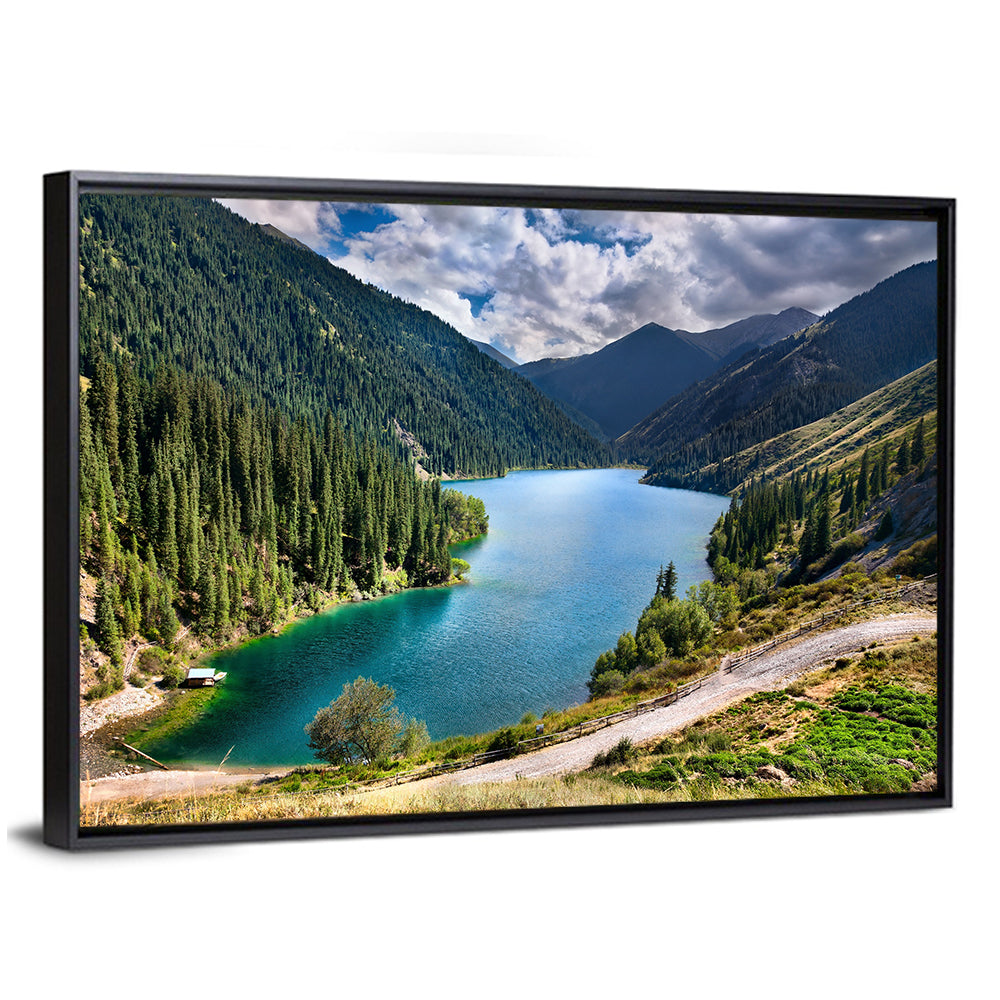 High Mountain Lake Kolsai In Kazakhstan Wall Art