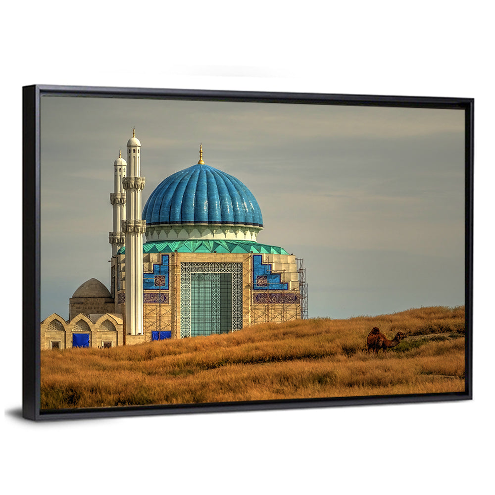 Blue Domed Mosque in Turkistan Wall Art