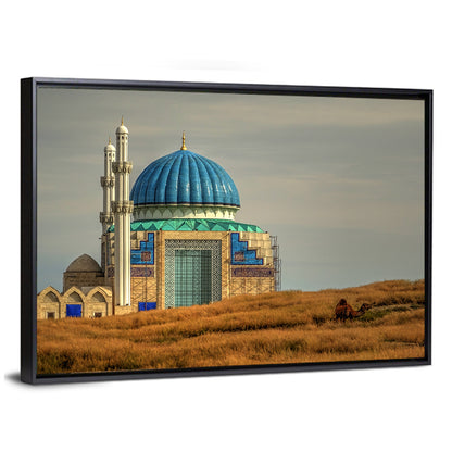 Blue Domed Mosque in Turkistan Wall Art