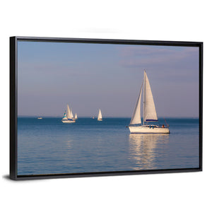 Lake Balaton With Sailboats Wall Art