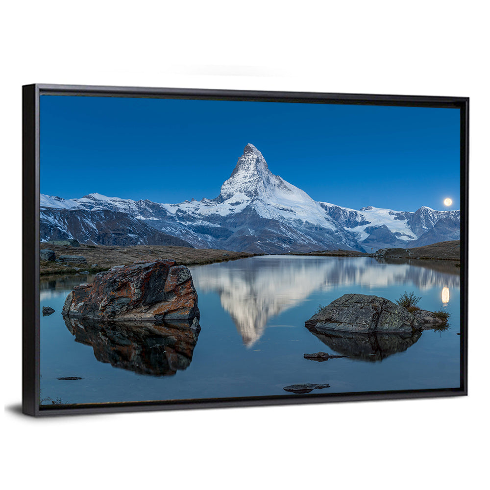 Matterhorn Sunset Over Stelli Lake Wall Art