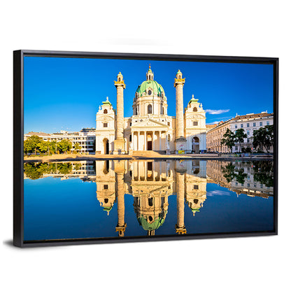 Karlskirche with Reflecting Pool Wall Art