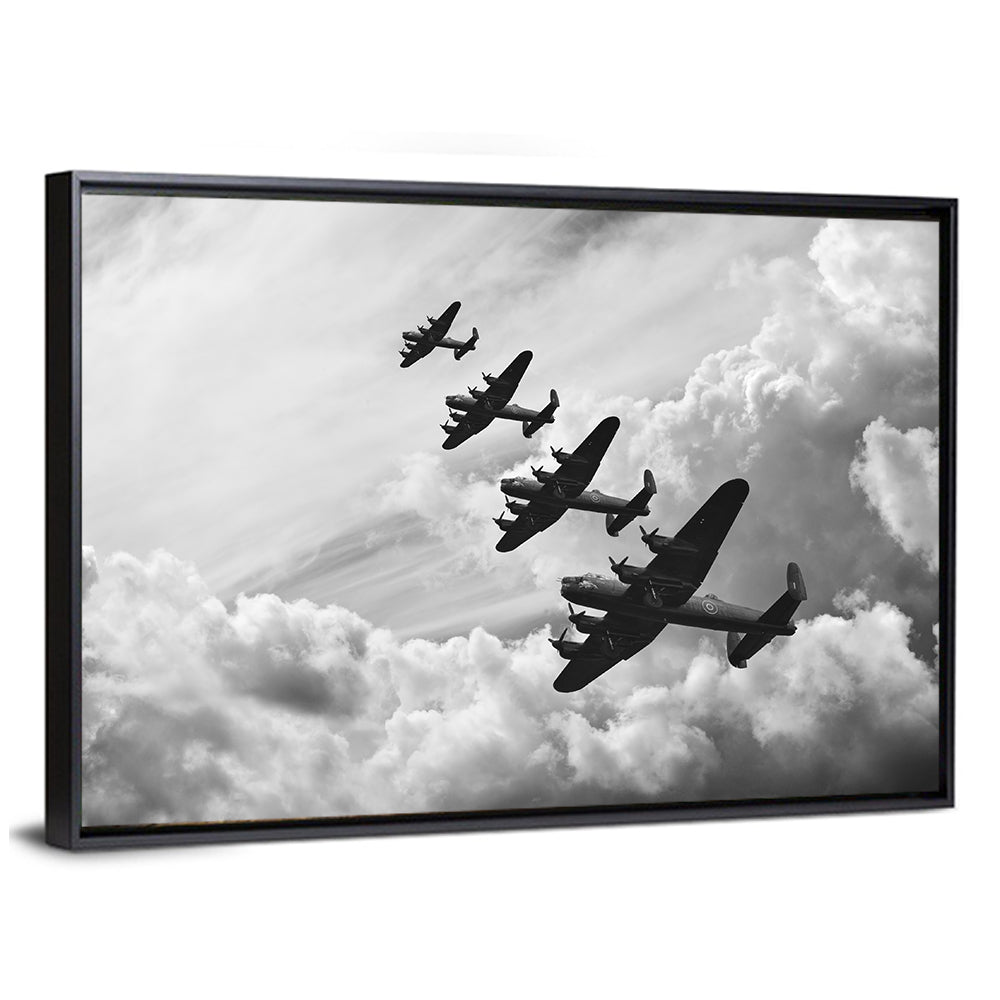 Lancaster Bombers in Formation Wall Art