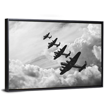 Lancaster Bombers in Formation Wall Art