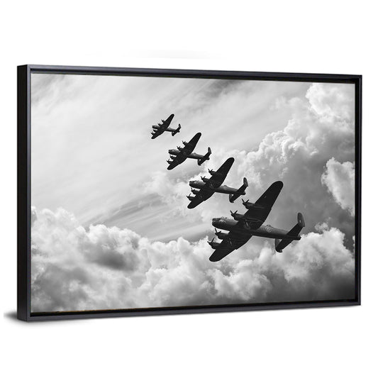 Lancaster Bombers in Formation Wall Art