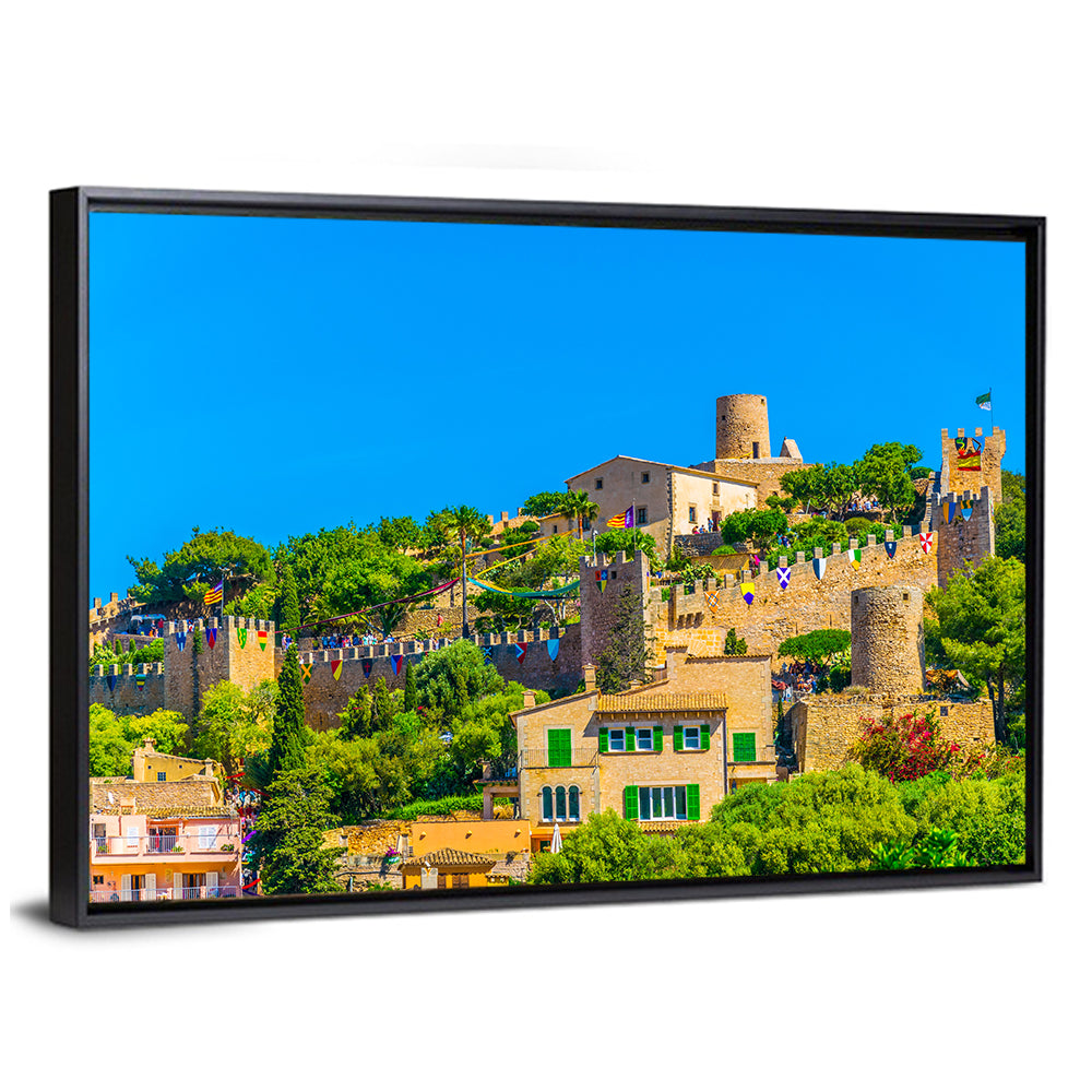 Capdepera Castle & Capdepera Town Spain Wall Art