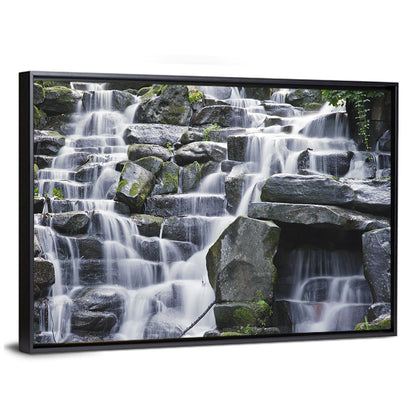 Mossy Tiered Waterfall Wall Art
