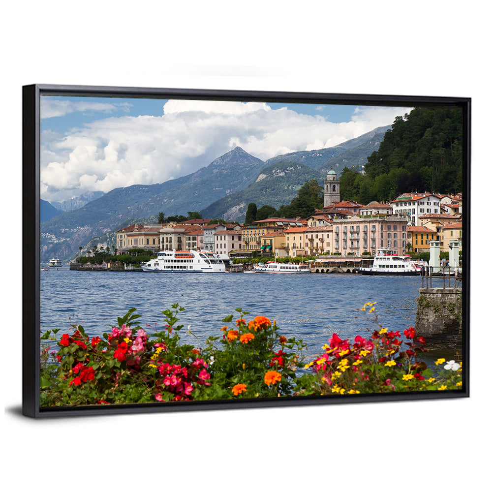 Bellagio Floral Shore Lake Como Wall Art