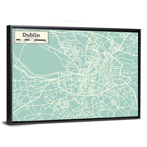 Dublin Map Wall Art