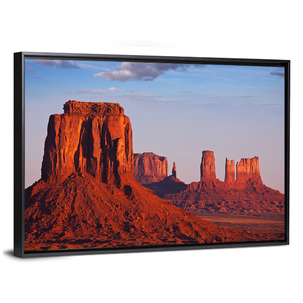 Monument Valley Mesa at Golden Hour Wall Art