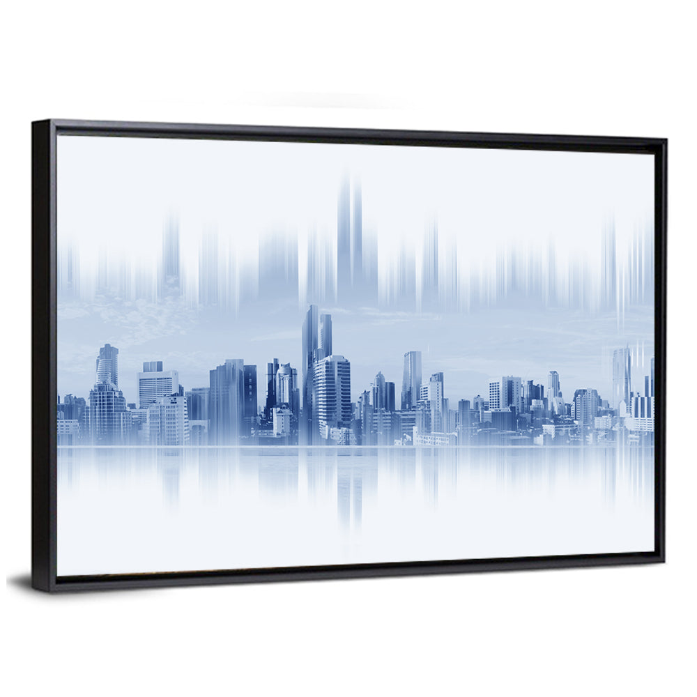 Abstract Skyscraper Reflection Wall Art
