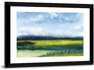 Watercolor Summer Painting Wall Art