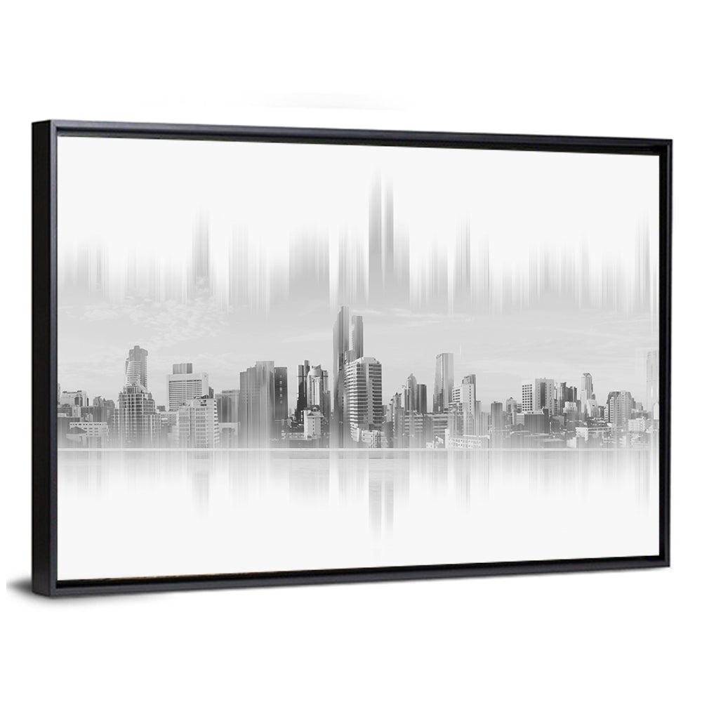 Abstract Skyscraper Reflection Wall Art