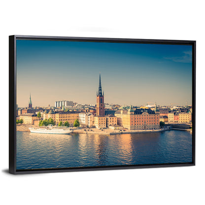 Riddarholmen Church Golden Hour Skyline Wall Art