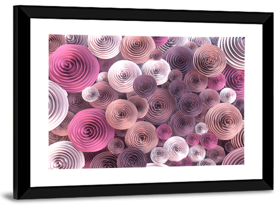 Quilled Paper Roses Wall Art