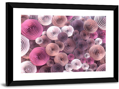 Quilled Paper Roses Wall Art