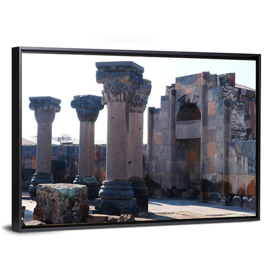 Ruins Of Zvartnos Temple In Yerevan Wall Art
