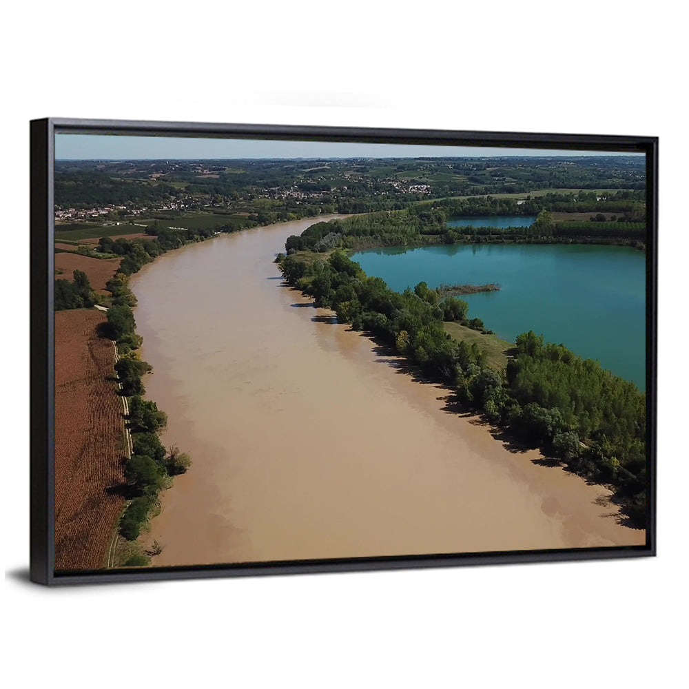 Garonne River and Cadillac Lake Wall Art