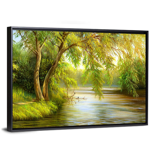 Summer Lake in the Woods Wall Art