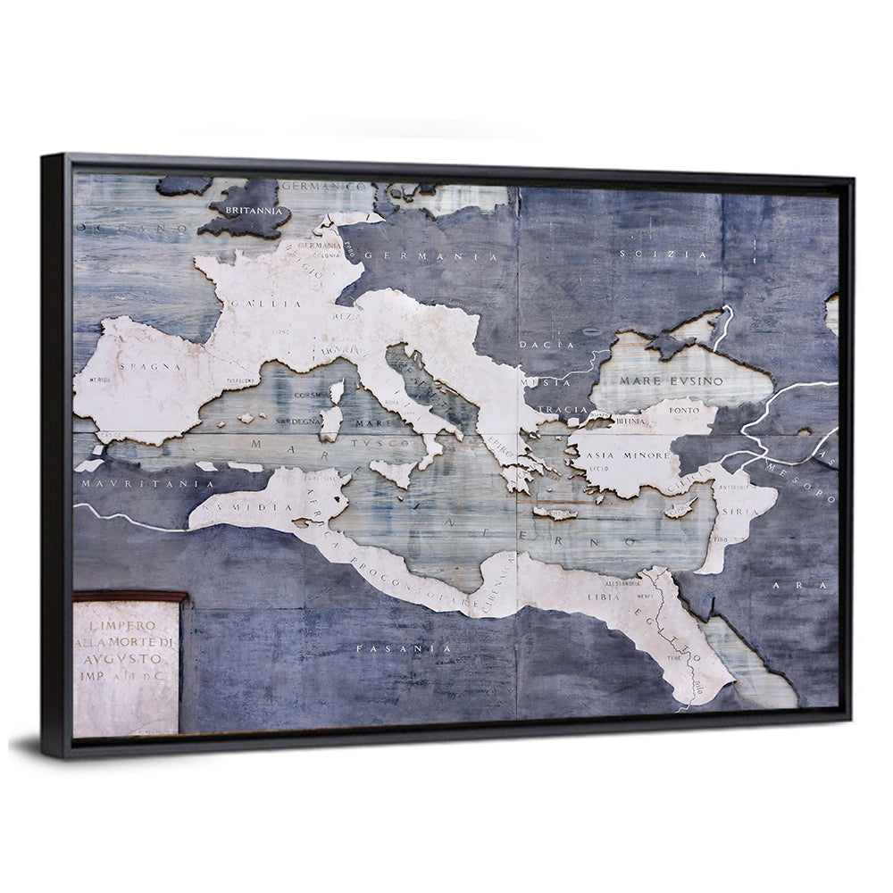 Vintage Roman Empire Map Wall Art