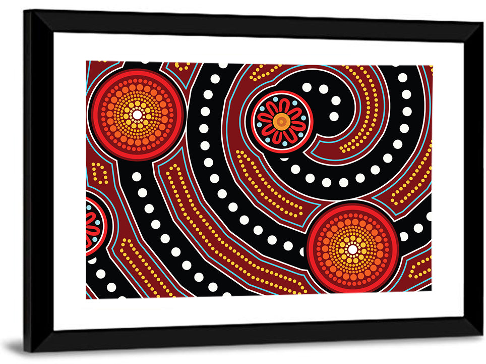 Aboriginal Dot Style Ii Wall Art