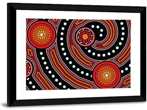 Aboriginal Dot Style II Wall Art