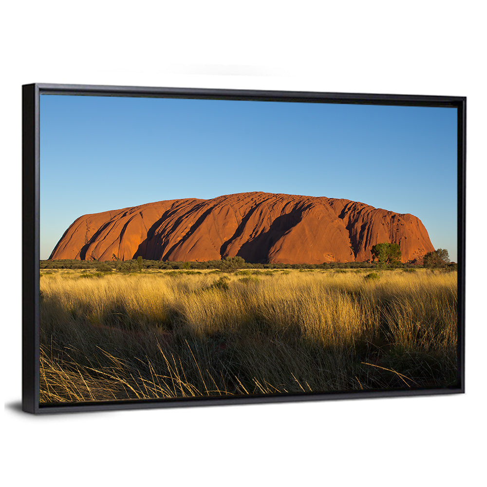 Uluru Red Rock at Golden Hour Wall Art