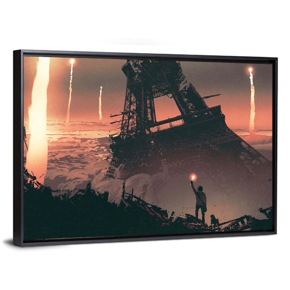Eiffel Tower Aftermath Wall Art