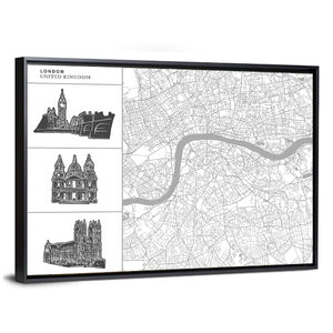 London City Map Wall Art