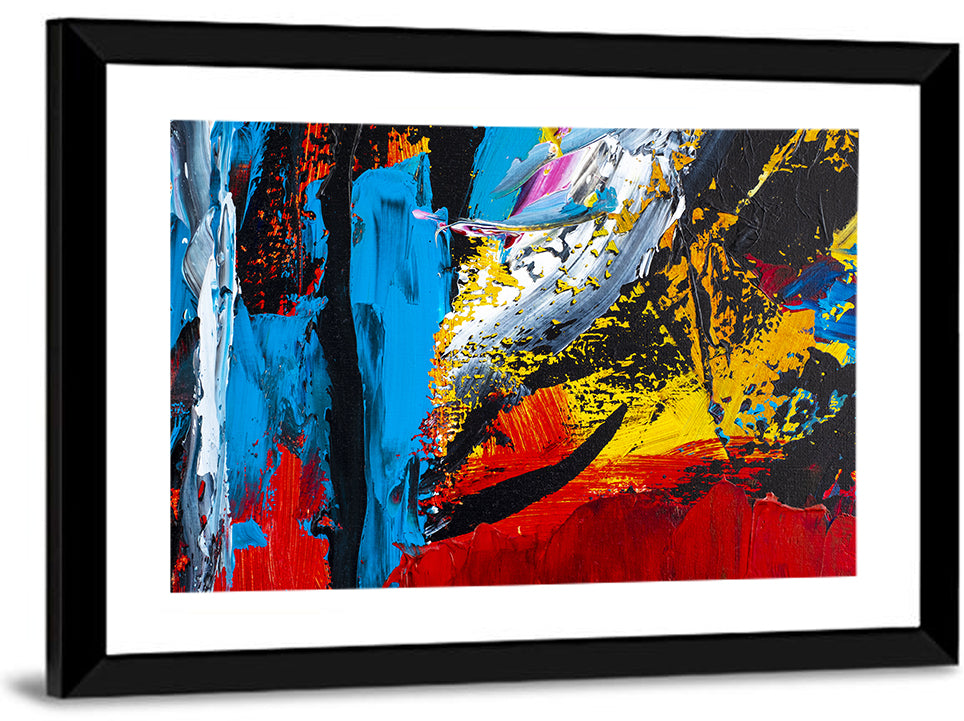 Vibrant Impasto Texture Ii Wall Art